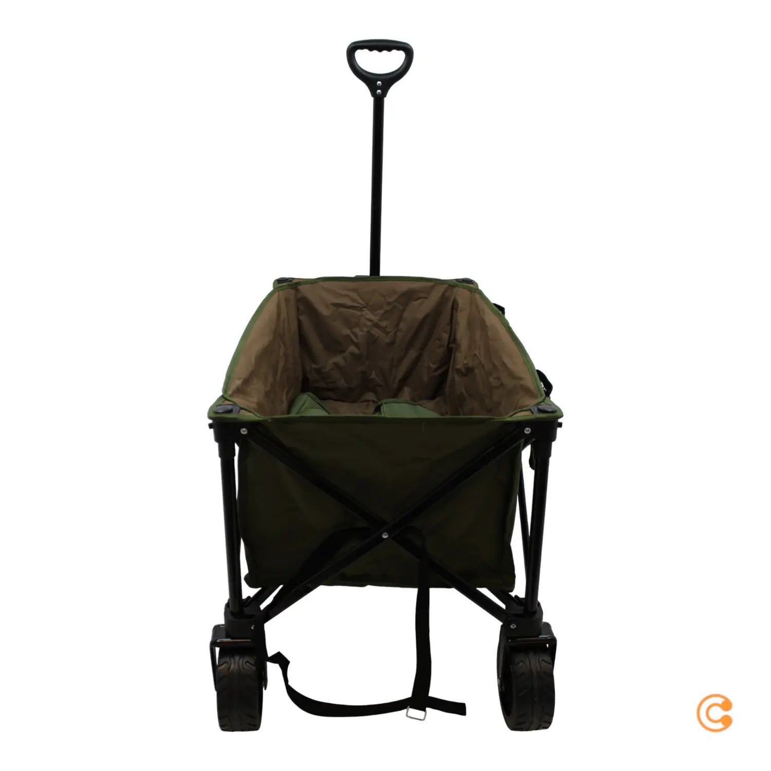 B-Ware Overmont Bollerwagen Wagen Faltbar Alle Gelände 150 I Outdoor Transportwagen Grün - 5060990781407