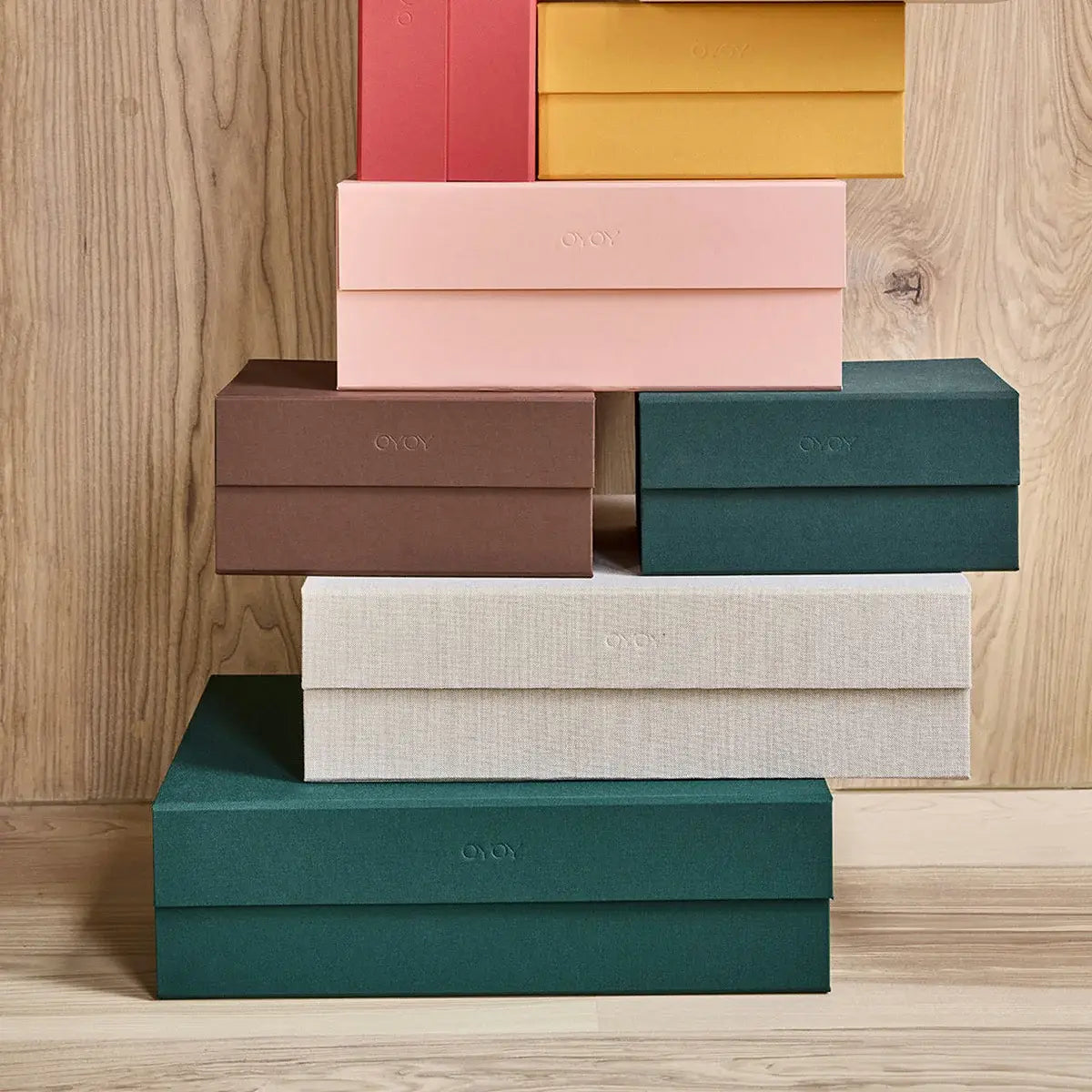 B-Ware Oyoy Aufbewahrungsbox Kiste Hako Box Stone 33x25cm Karton Grau Aufbewahrung - 5712195071585