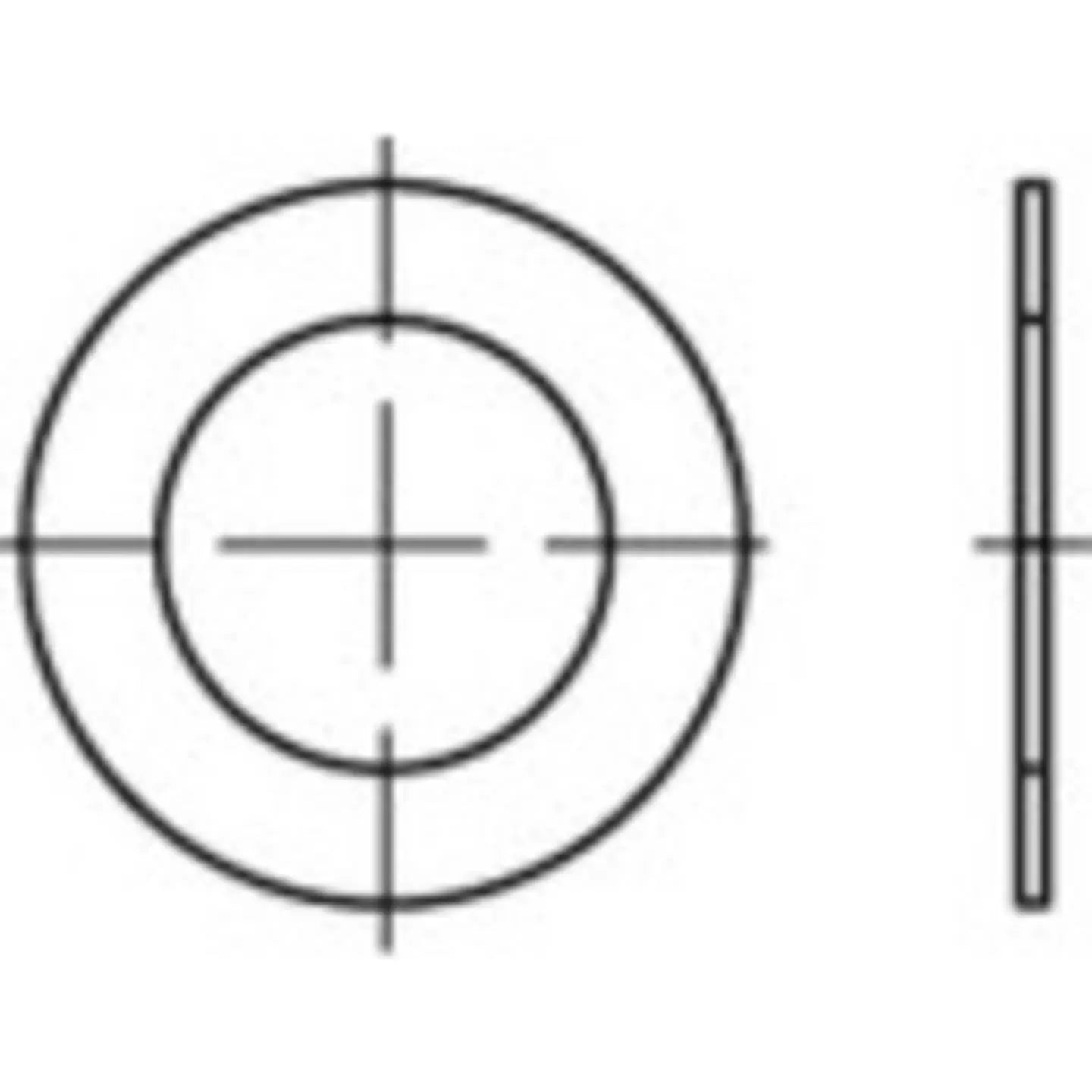 B-Ware Toolcraft Paßscheiben Distanzscheiben Stahl Din988 45 Mm 55 Mm 2 Mm 100 Stück - 4053199196524