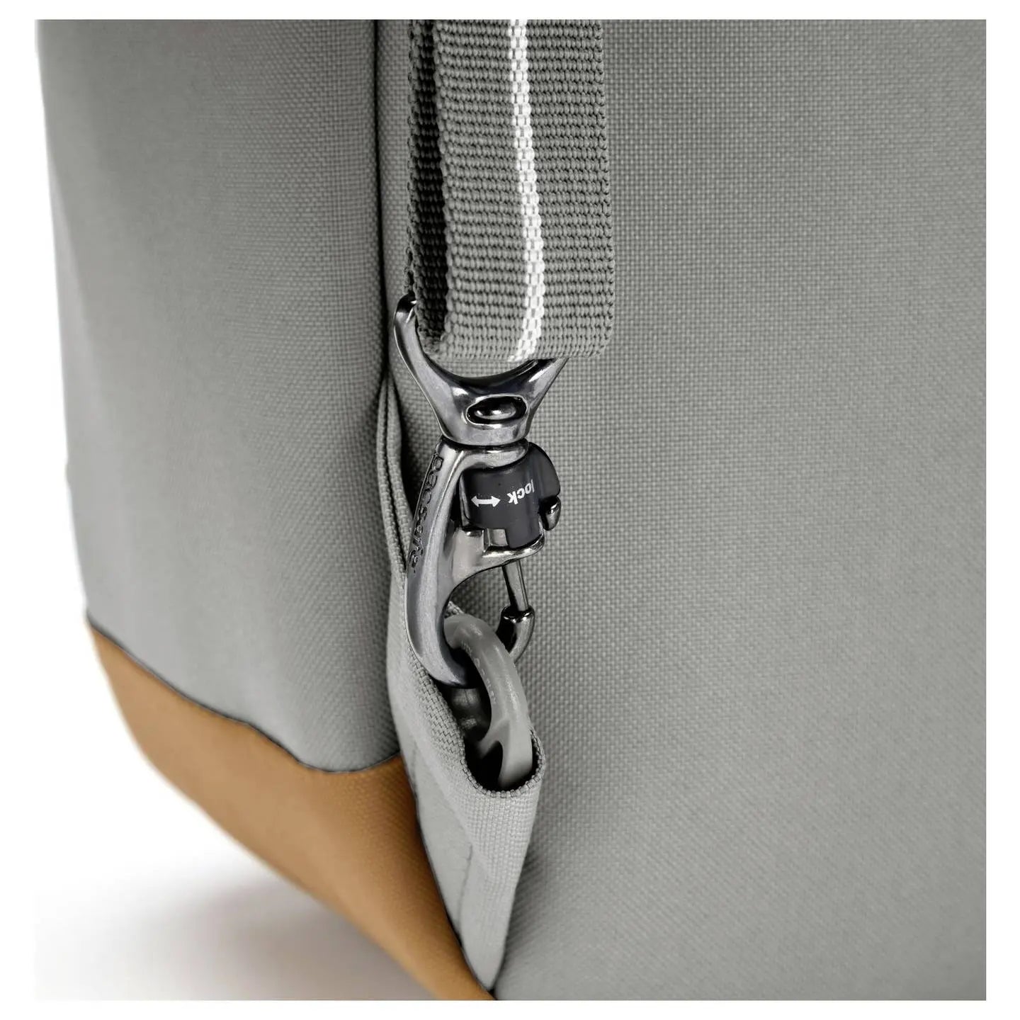 B-Ware Pacsafe Go 15l Rucksack Backpack Notebook Laptopfach Stone Recyceltes Pet