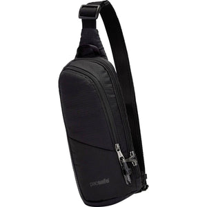 B-Ware Pacsafe Umhängetasche Sling Pack Tasche Vibe 150 2.5L Schwarz 16x33x6cm