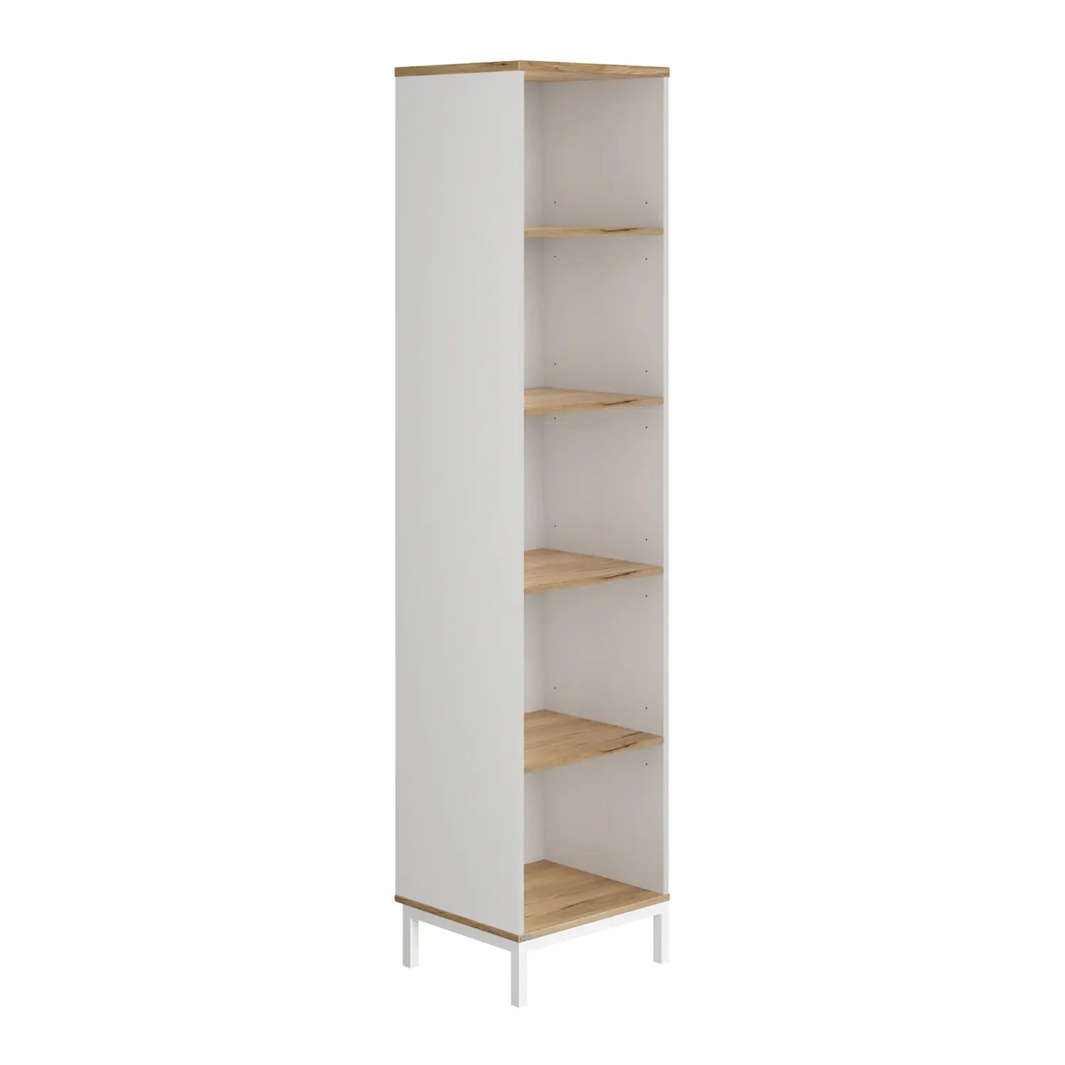 B-Ware Paidi Regal Standregal Bücherregal Mattis 5 Offene Fächer Weiß Eiche 202,9 Cm - 4250004681101