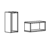PAIDI Wandbox Regal Schrank Wandschrank Kieselgrau Grau Wandregal - 1