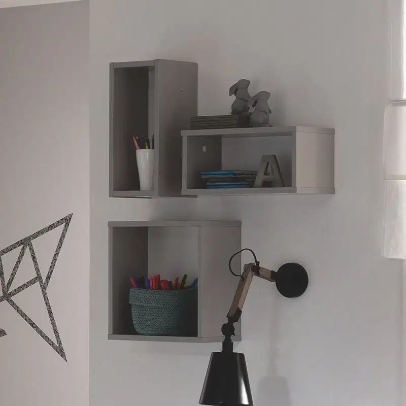 PAIDI Wandbox Regal Schrank Wandschrank Kieselgrau Grau Wandregal - 1