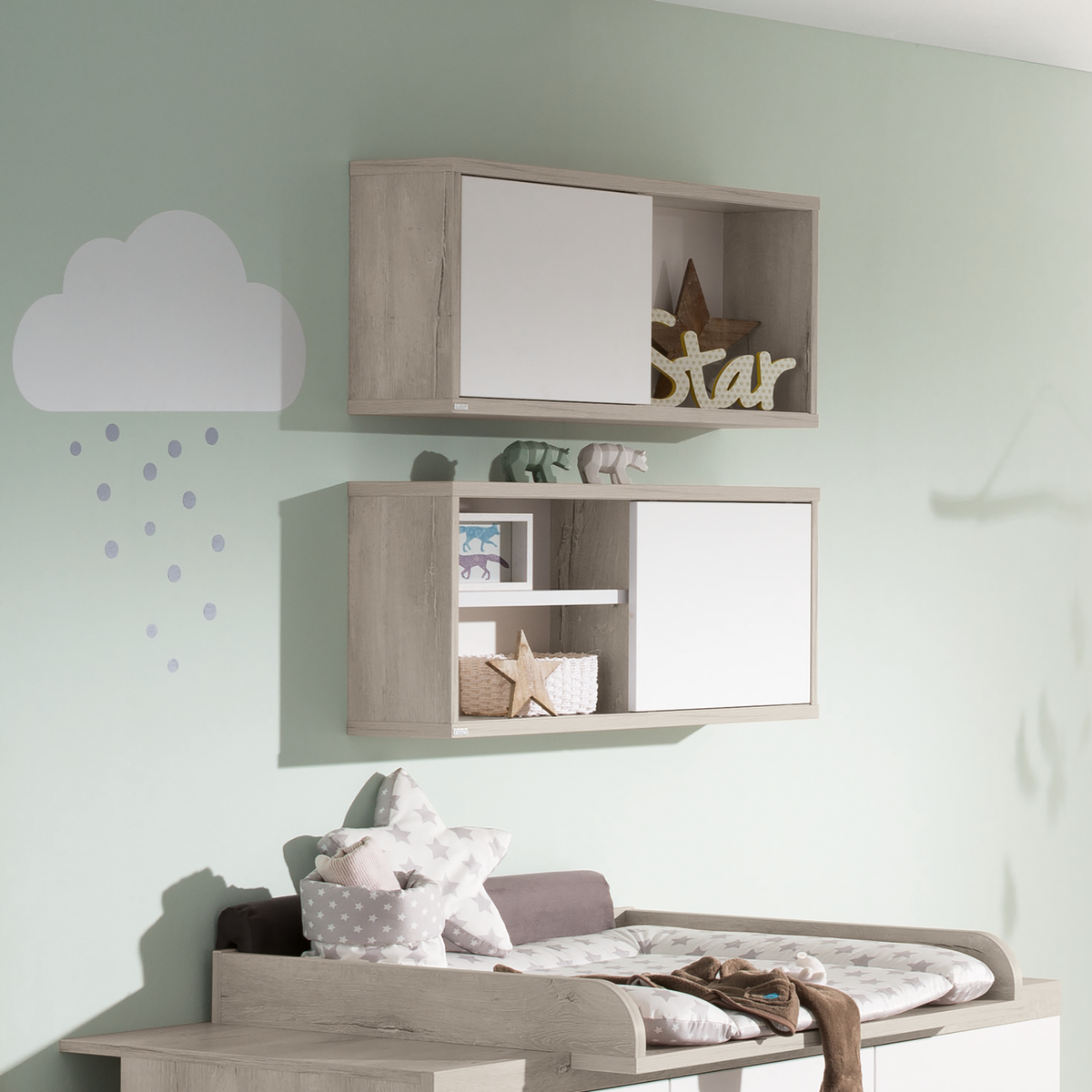 Paidi Wandregal Regal Mathea Kinderzimmer Stauraum Schiebetuer Moebelserie - 4250004669291