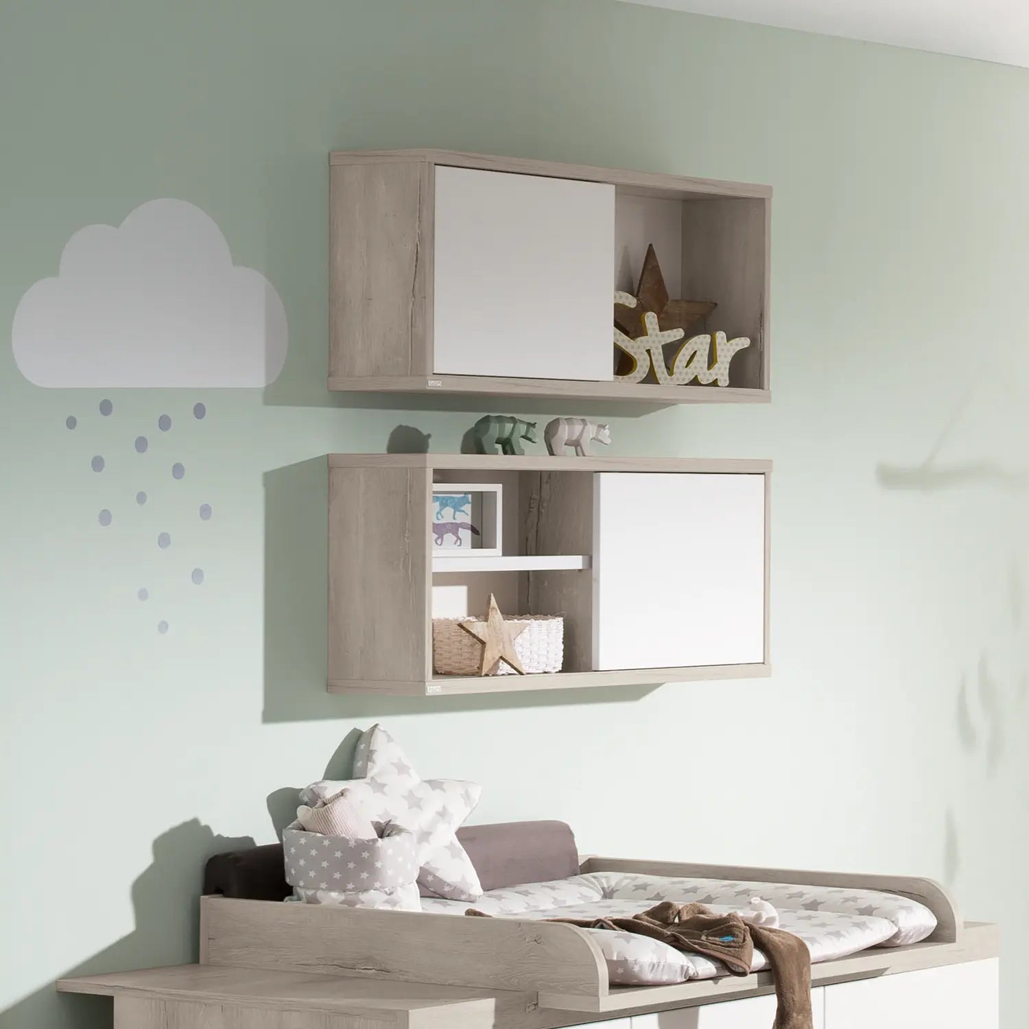 B-Ware Paidi Wandregal Regal Mathea Kinderzimmer Stauraum Schiebetuer Moebelserie - 4250004669291