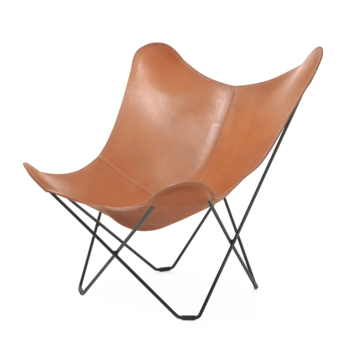 B-Ware Cuero Pampa Mariposa Butterfly Sessel Stuhl Loungesessel Sessel Siehe Text/Foto - 7340172610212
