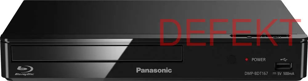 D-Ware Panasonic Dmp Bdt167 3 D Blu Ray Player Schwarz Full Hd Upscaling Defektware - 5025232837724