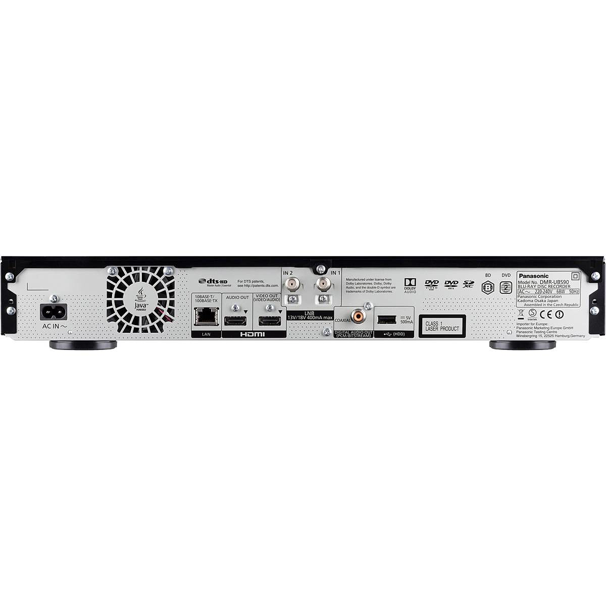 B-Ware Panasonic Dmr Ubs90 Egk Uhd Blu Ray Recorder Triple Hd Dvb S Tuner, 4 K Upscaling - 5025232867080