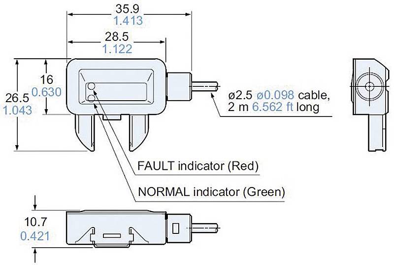 B-Ware Panasonic Exf72 Pn Leakage Sensor 1 St. Kabellänge 2m Flüssigkeit Alarm Detektor