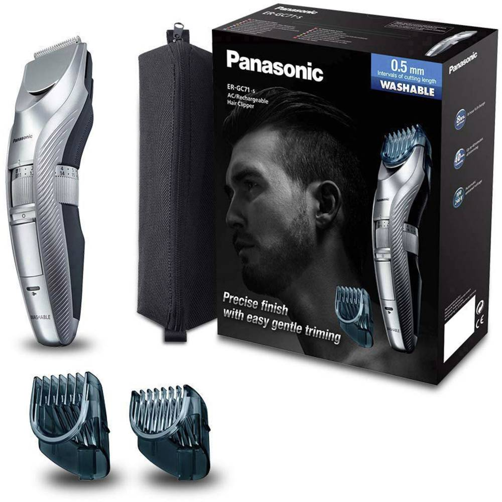 B-Ware Panasonic Haarschneider Abwaschbar Silber Bartschneider Rasiergerät Rasierer - 5025232838363