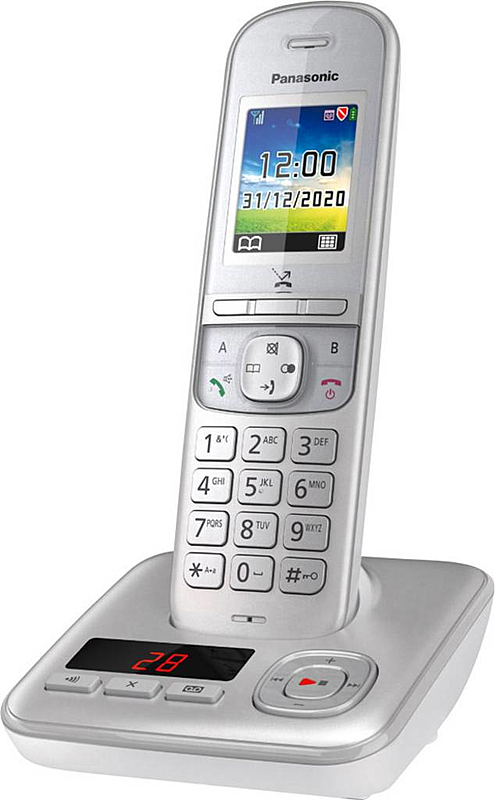 B-Ware Panasonic Kx Tgh720 Gg Dect Schnurloses Telefon Analog Freisprechen Silber - 5025232896592