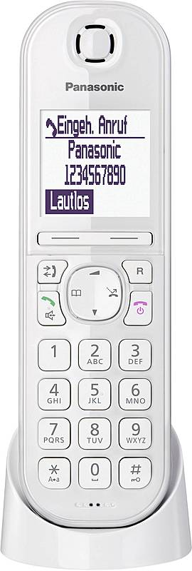 B-Ware Panasonic Schnurloses Telefon Vo Ip Kx Tgq200 Gw Beleuchtetes Display Weiß - 5025232868506