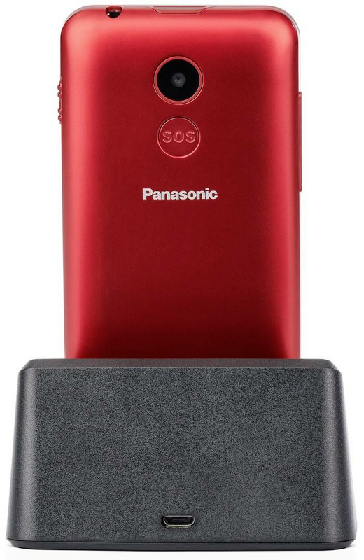 B-Ware Panasonic Kx Tu155 Senioren Handy Seniorenhandy 1400m Ah Micro Usb Usb Handy Rot - 5025232915330
