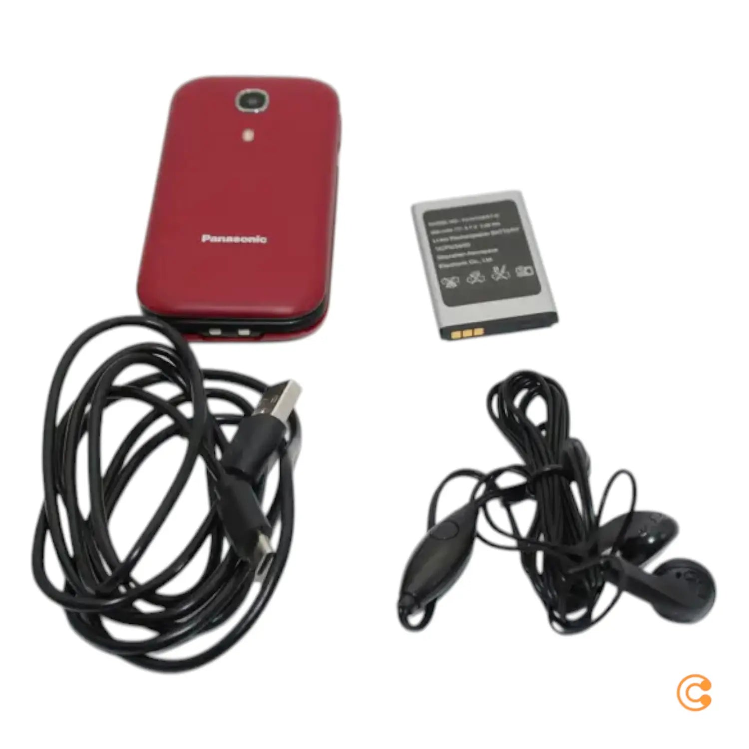 C-Ware Panasonic Kx Tu400 Senioren Klapp Handy Rot Mobiles Telefon Siehe Text/Foto