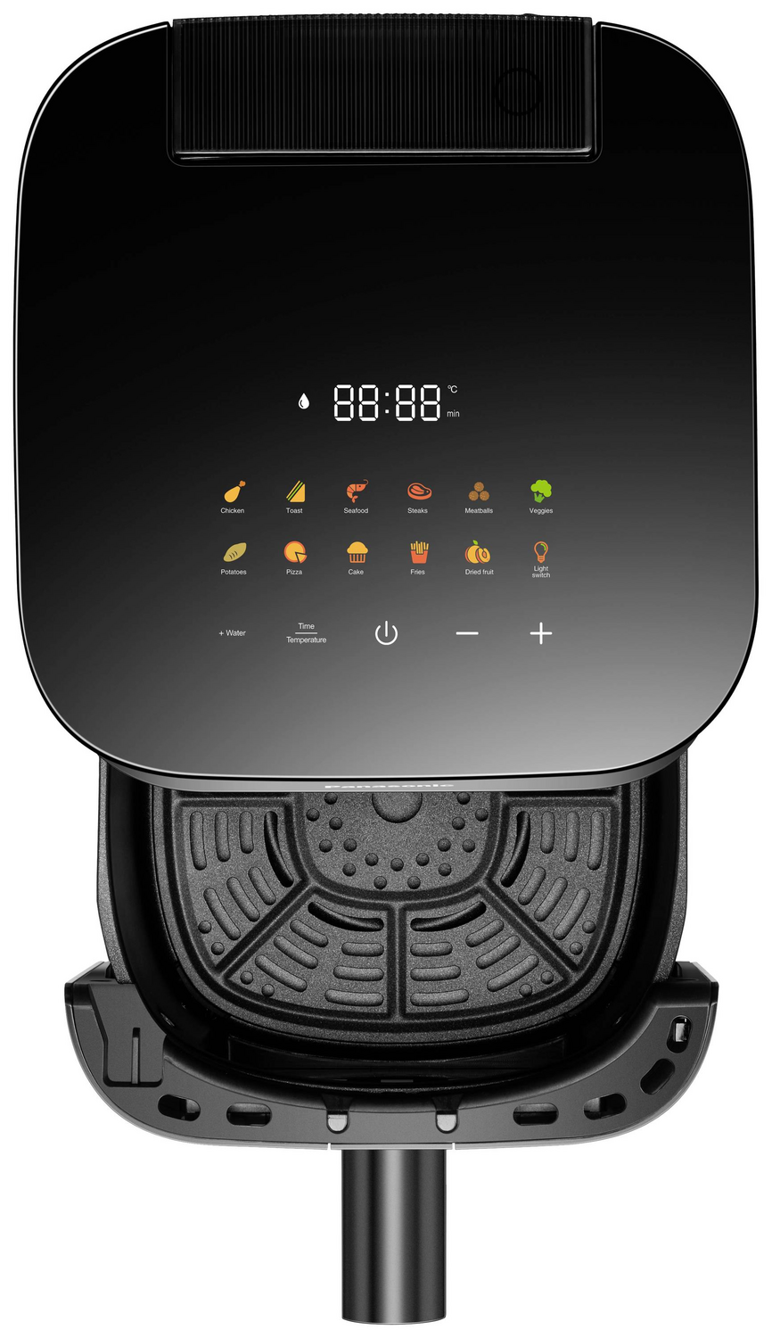 Friteuse à air Panasonic 5L avec fenêtre de visualisation, noire, appareil de cuisine (produit de seconde main)