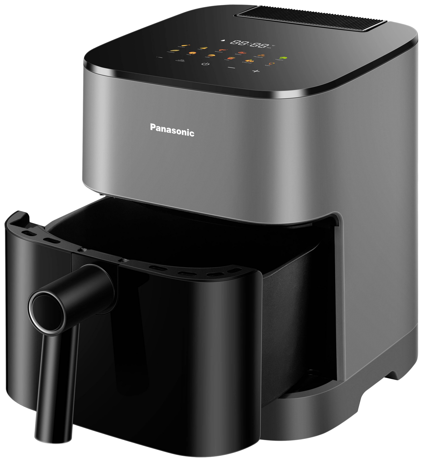 Friteuse à air Panasonic 5L avec fenêtre de visualisation, noire, appareil de cuisine (produit de seconde main)