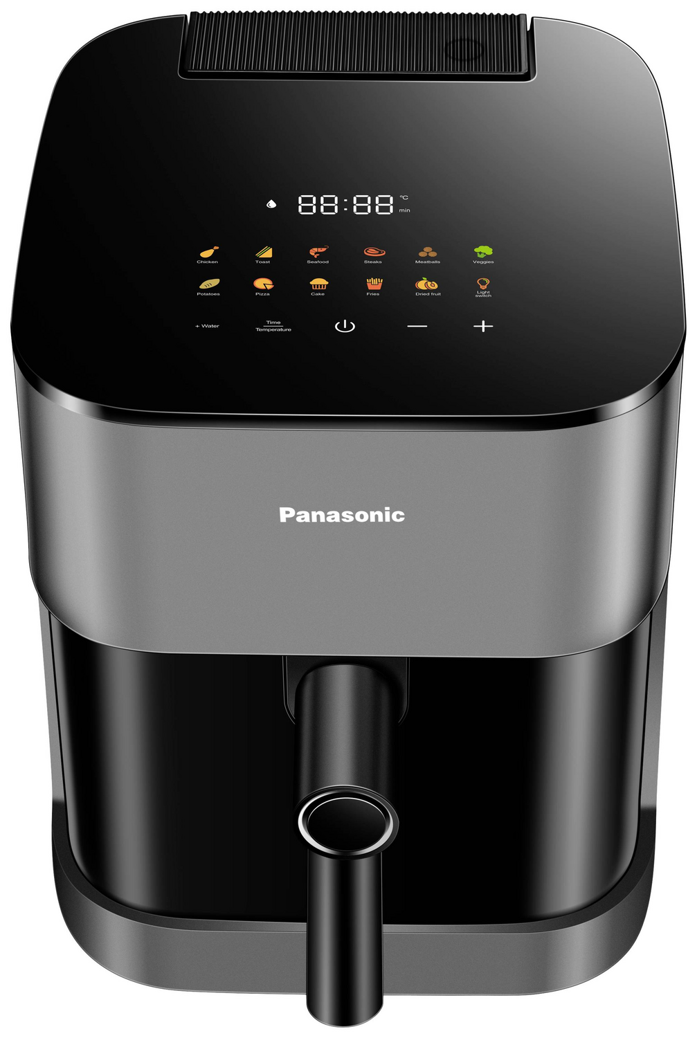 Friteuse à air Panasonic 5L avec fenêtre de visualisation, noire, appareil de cuisine (produit de seconde main)