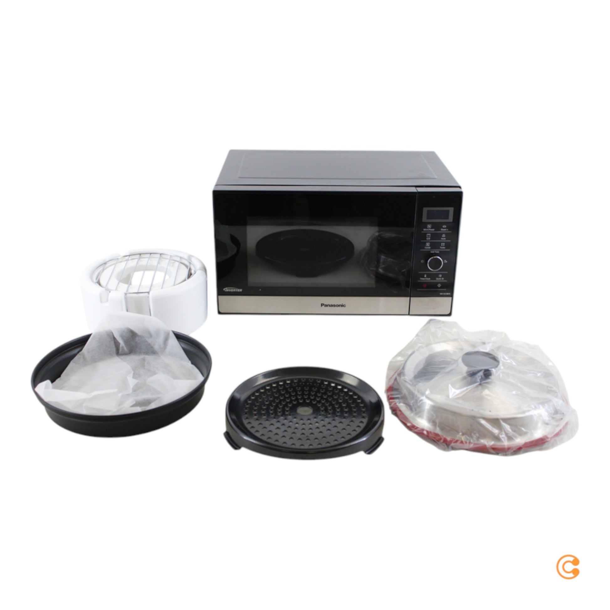 Panasonic NN-GD 38 H SGTG Mikrowelle Crisp&Steam Pfanne 1000 W SIEHE TEXT/FOTO - 5025232869770