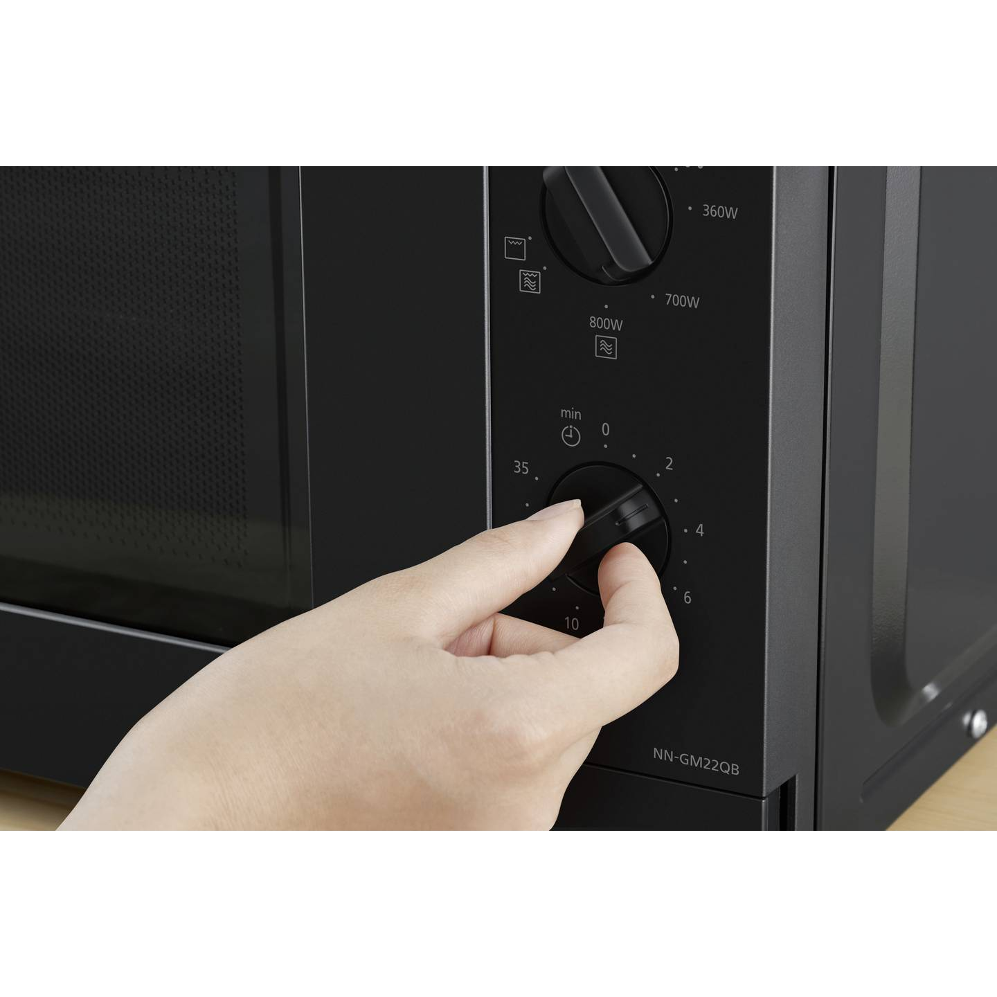 B-Ware Panasonic Mikrowelle Ofen Nn Gm22 Qbepg Acryl Grau 800 W Küche Gerät - 5025232965878