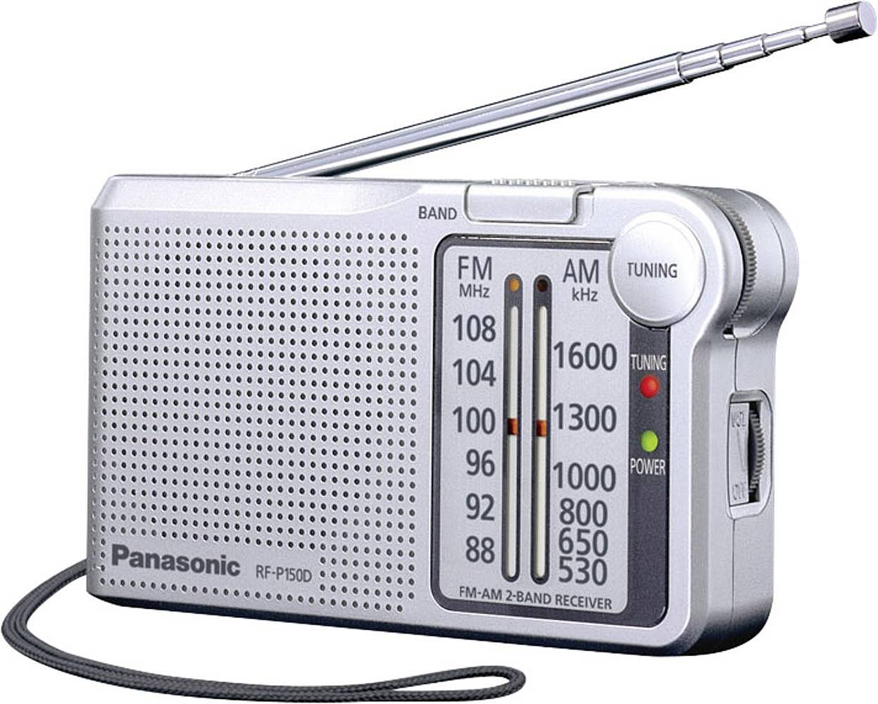 B-Ware Panasonic Rf P150 Deg Ukw Taschenradio Analog Tuner Handschlaufe Silber 5 Stück - 5025232863464