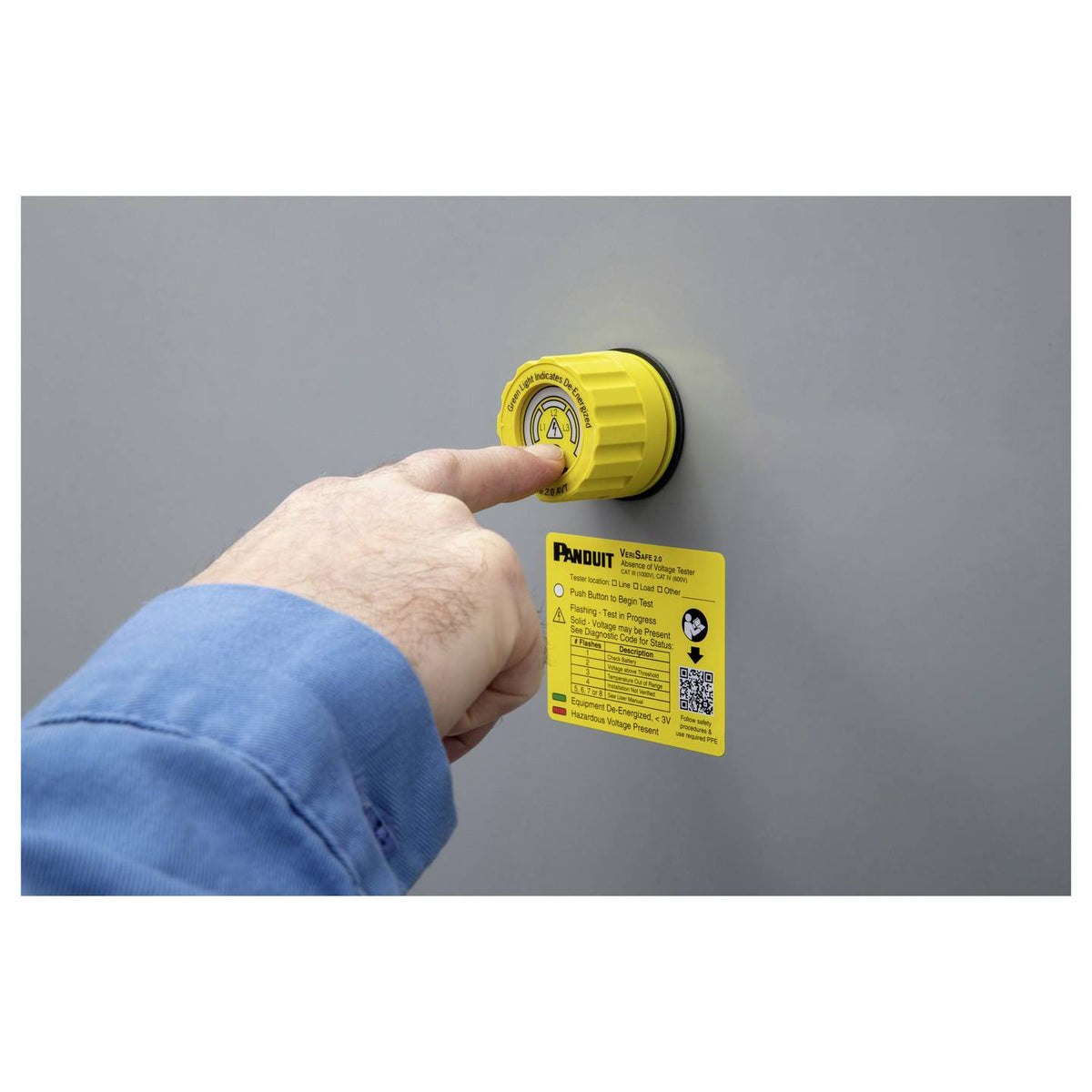 Panduit Spannungsfreiheitsprüfer Spannungstester VeriSafe 2.0 Systemkabel 2,4m - 0613056832596
