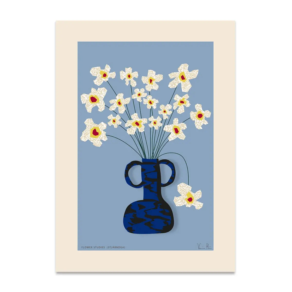B-Ware Paper Collective Poster Kunstdruck Flower Studies 04 (Stjärnöga) Bild 50 X 70 Cm - 5713450016273