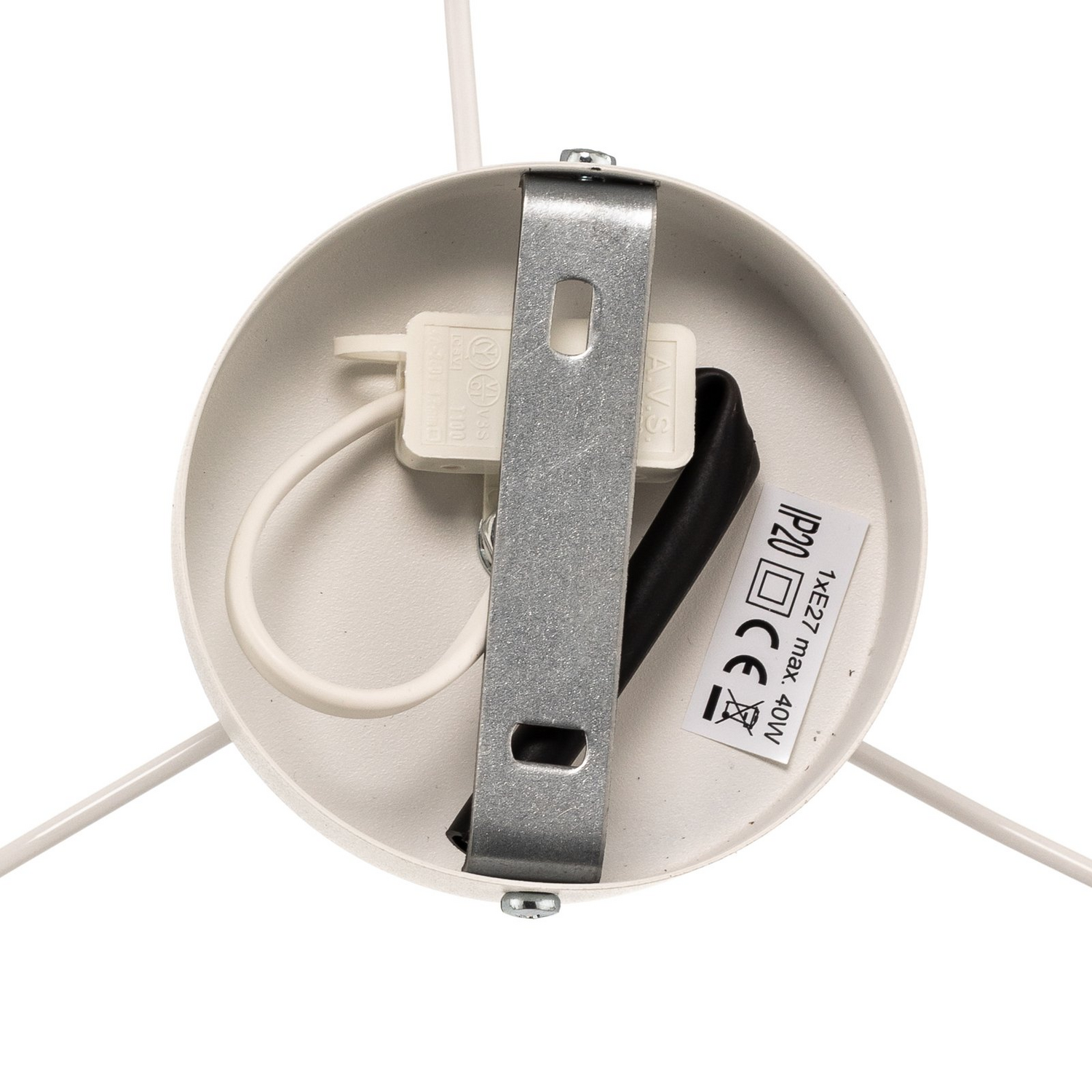 Pastell Deckenlampe Trio Leuchte Lampe ø 45cm Pink Grau Hellgrau Samt Licht  B-Ware - 5903689184069