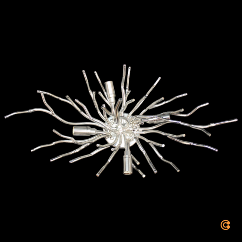 B-Ware Paul Neuhaus Deckenleuchte Lampe Icicle Glasbehang 4 Fl Silber Beleuchtung - 4012248352076