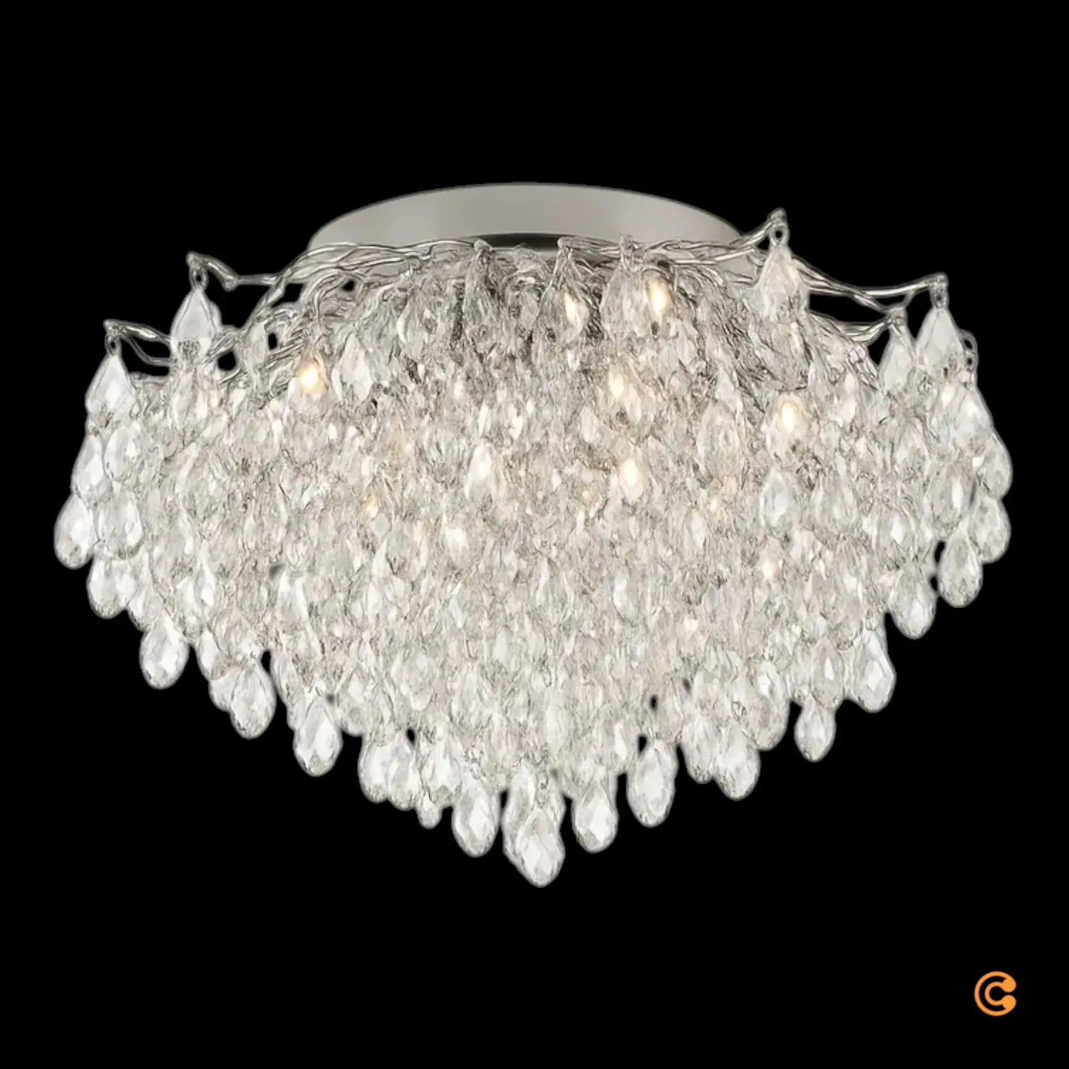 B-Ware Paul Neuhaus Deckenleuchte Lampe Kristallleuchte Ricicle Chrom Klar ø 60 Cm - 4012248382103