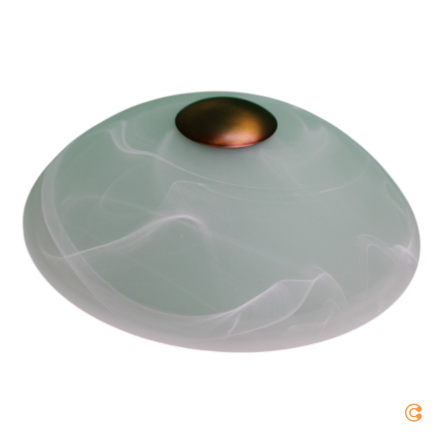 B-Ware Paul Neuhaus Enova Tischlampe Leuchte Opalglas Altmessing Licht Touchdimmer