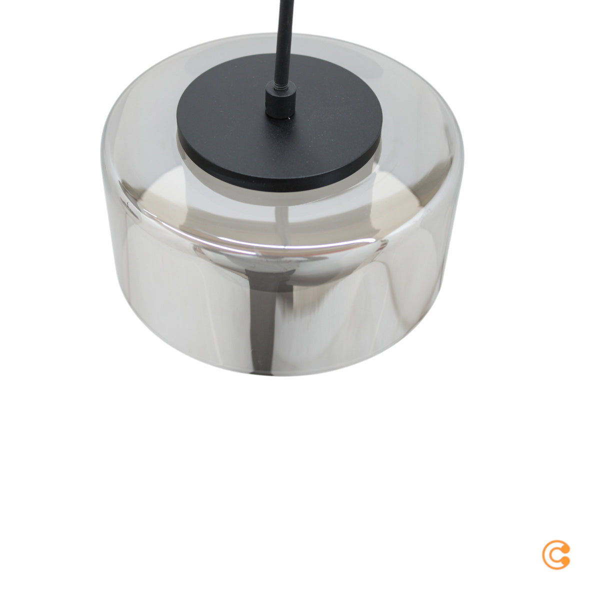 Paul Neuhaus Pendelleuchte Hängeleuchte LED Rika Glas dimmbar schwarz - 4012248383070