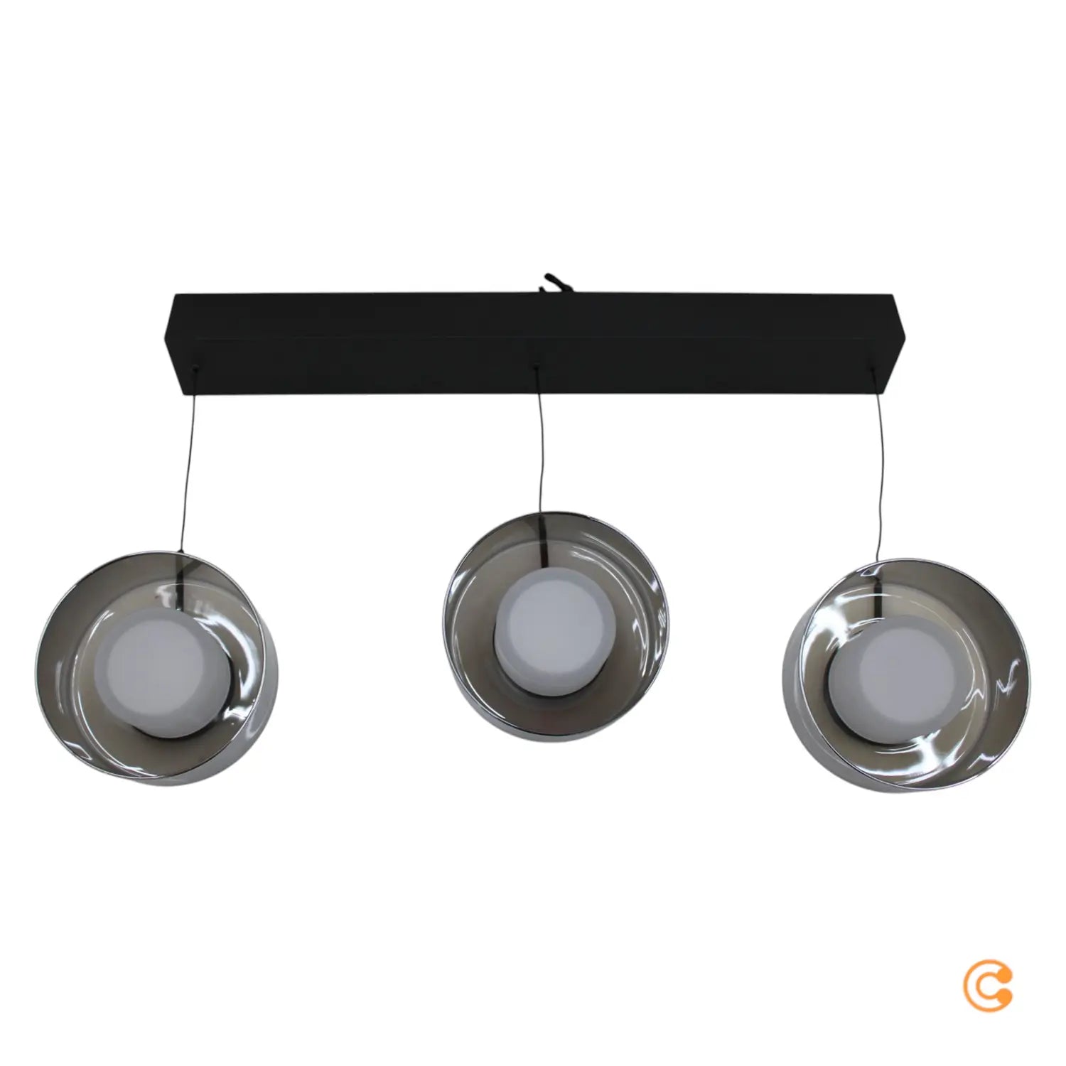 B-Ware Paul Neuhaus Pendelleuchte Hängeleuchte Led Rika Glas Dimmbar Schwarz450