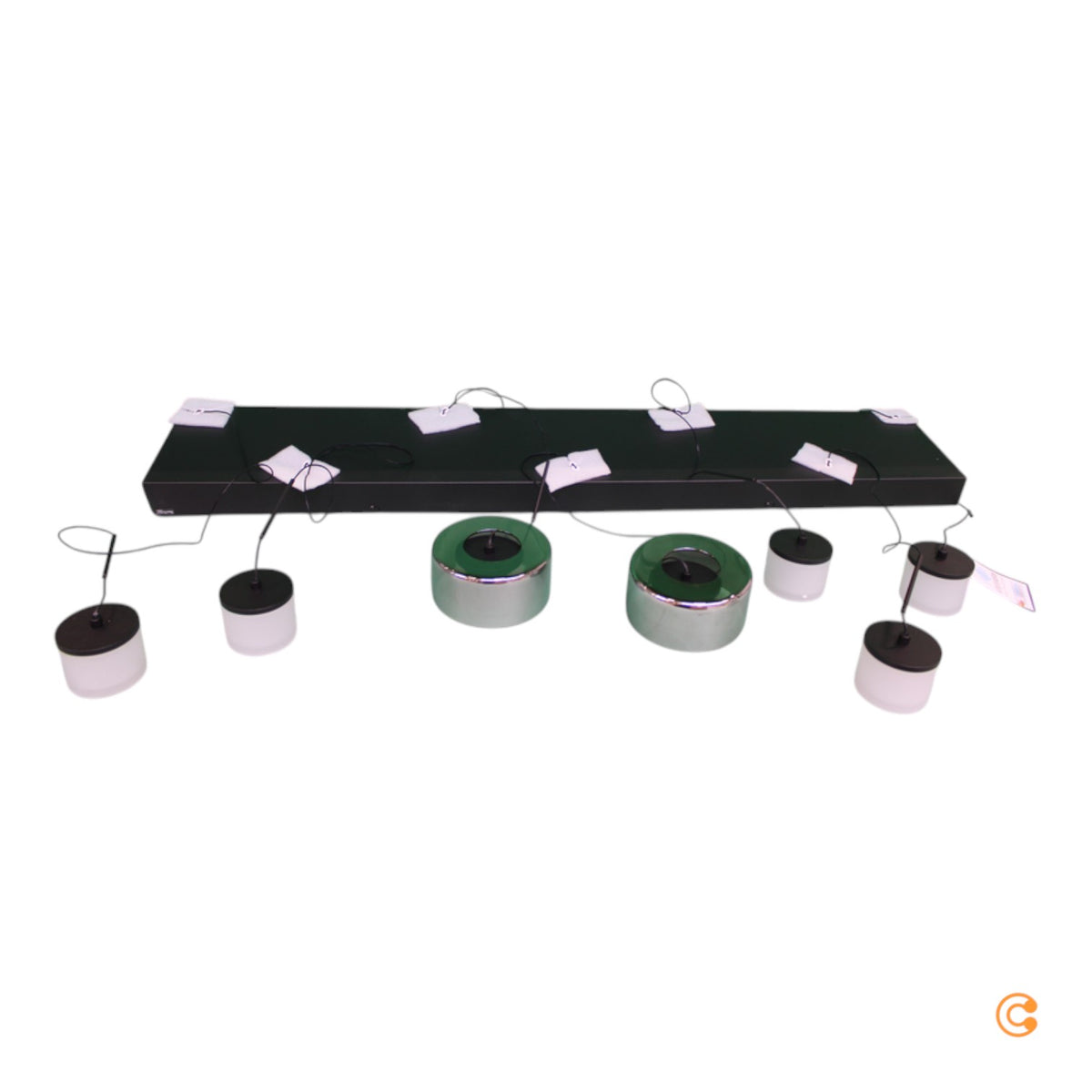 Paul Neuhaus Hängelampe Pendelleuchte LED Glas schwarz Rika SIEHE TEXT/FOTO - 4012248383094