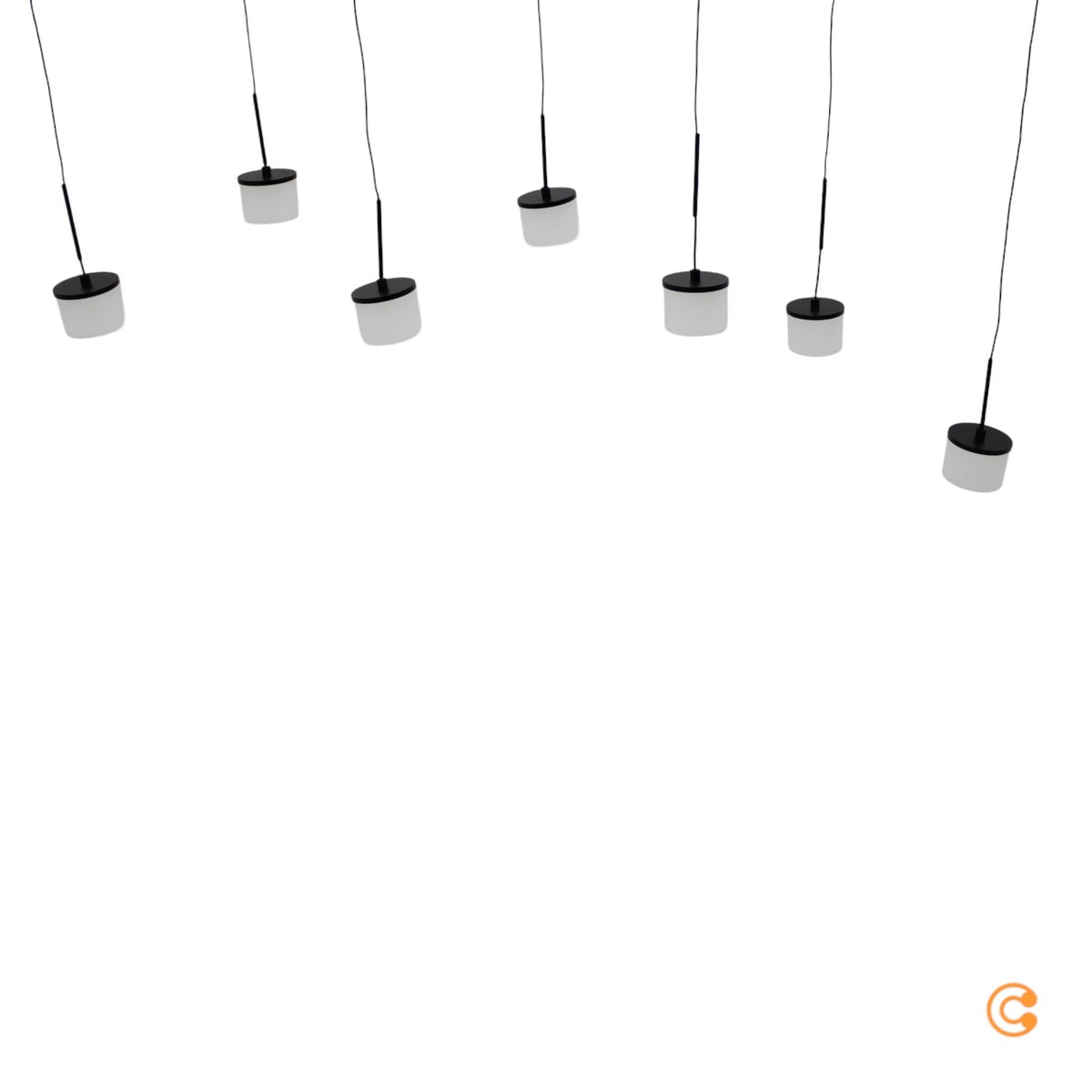 Paul Neuhaus Hängelampe Pendelleuchte LED Glas schwarz dimmbar Rika 135 cm - 4012248383094