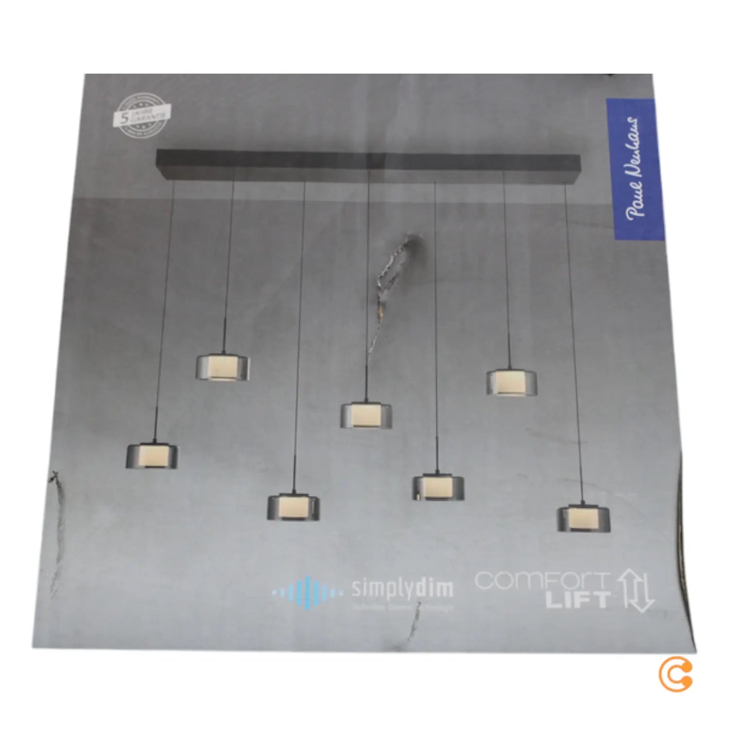 Paul Neuhaus Led Hängelampe Rika Hängeleuchte Deckenlampe 135 Cm Glas Dimmbar B-Ware - 4012248383094