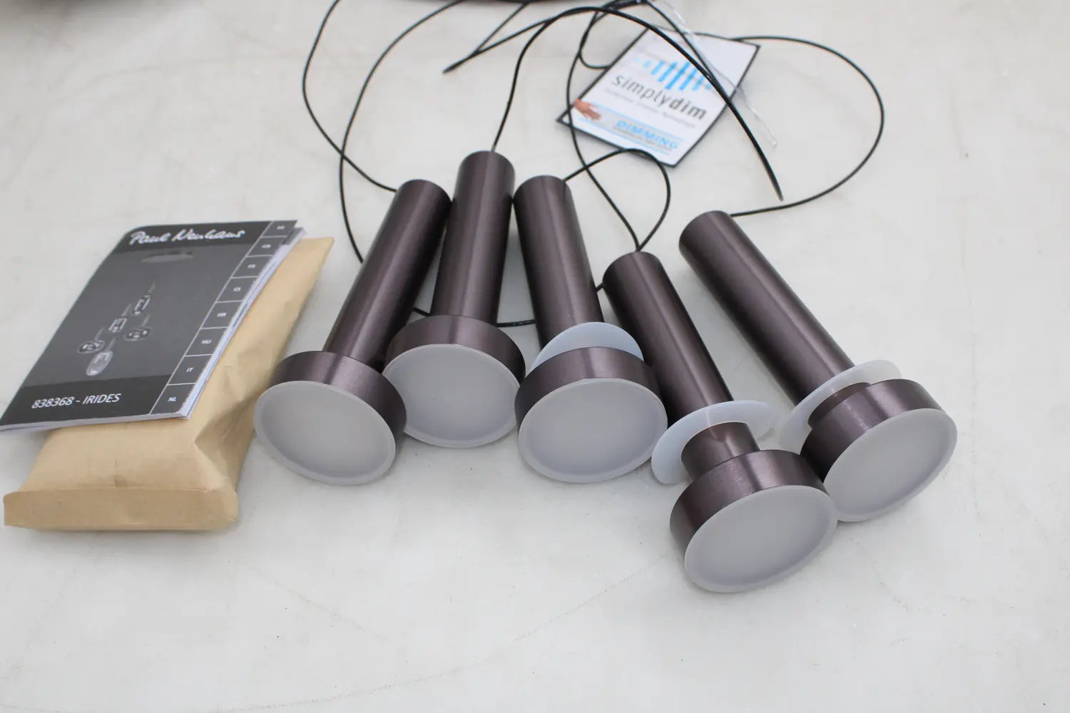 B-Ware Paul Neuhaus Pendelleuchte Hängelampe Led Bunt Glas Irides Siehe Text/Foto - 4012248383681