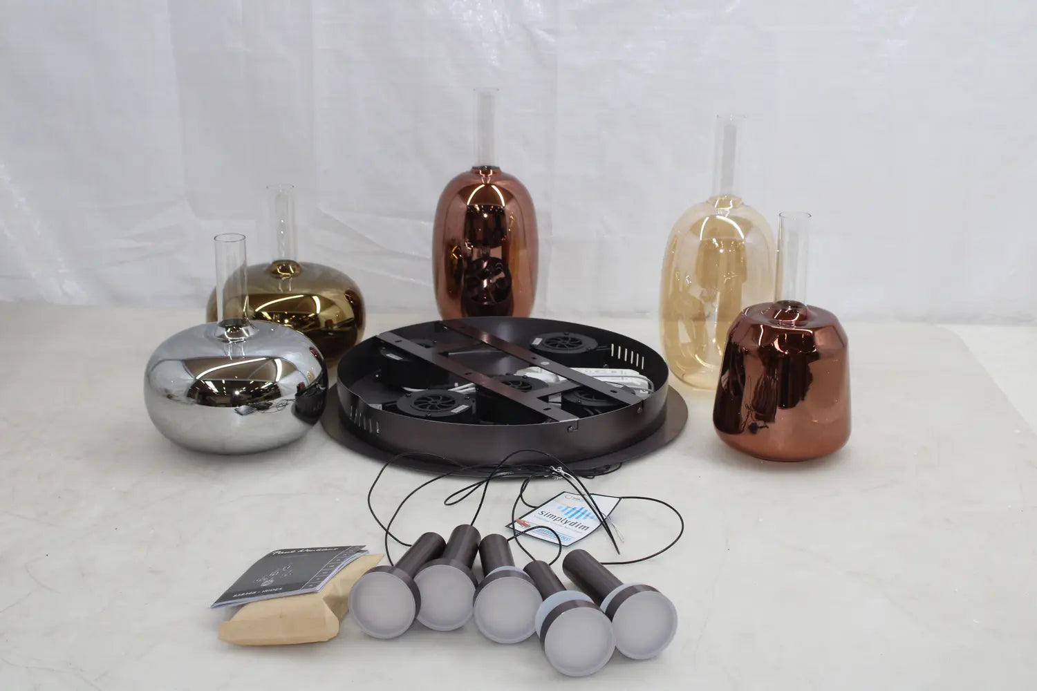 B-Ware Paul Neuhaus Pendelleuchte Hängelampe Led Bunt Glas Irides Siehe Text/Foto - 4012248383681