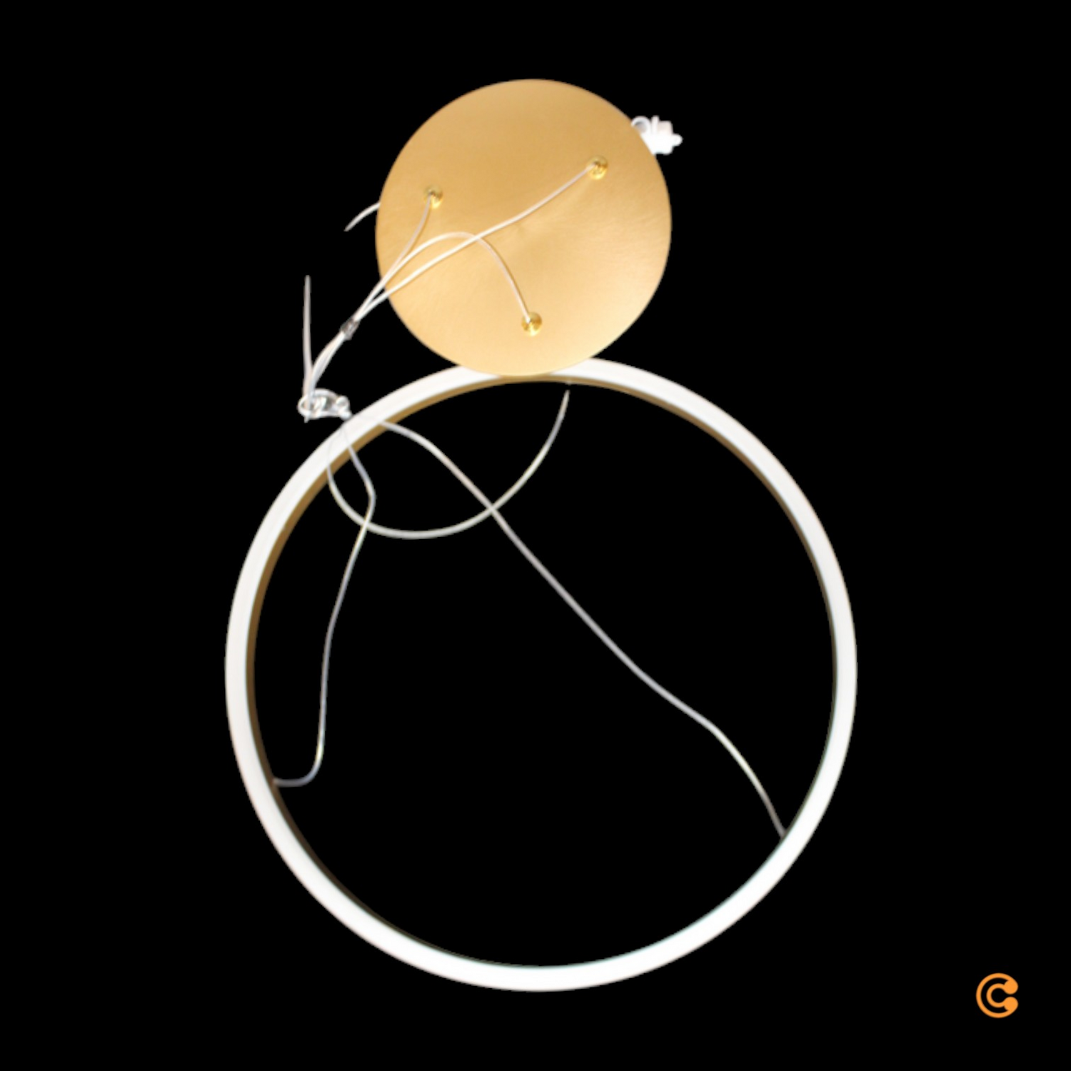 Paul Neuhaus Led Hängelampe Hoop Pendelleuchte Led Kaffeebraun ø 57 Cm Dimmbar B-Ware - 4012248384701