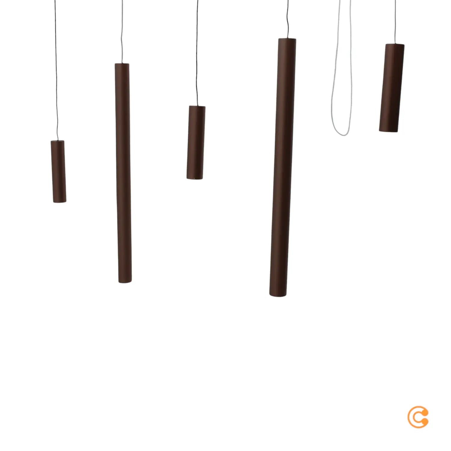 B-Ware Paul Neuhaus Hängeleuchte Pendelleuchte Led Bowl Braun Grau Glas Eisen 100 Cm - 4012248396391