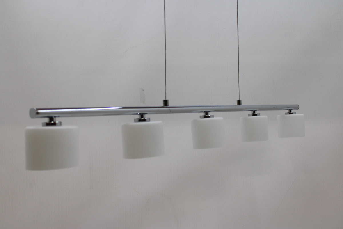 Paul Neuhaus LED Hängeleuchte Pendelleuchte Hydra stahlfarben Glas höhenverst565 - 4012248364963