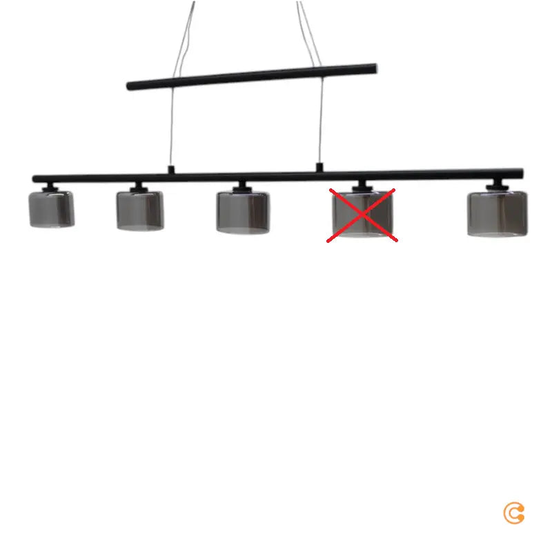 Paul Neuhaus Led Hängeleuchte Hydra Hängeleuchte Deckenlampe Lampe 5 Fl. Schwarz B-Ware - 4012248364970