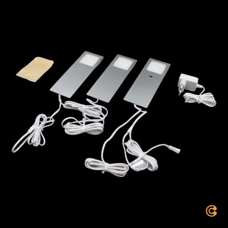 B-Ware Paul Neuhaus Led Möbelleuchte Unterbauleuchte Aluminium 19x7cm 3er Set - 7610578