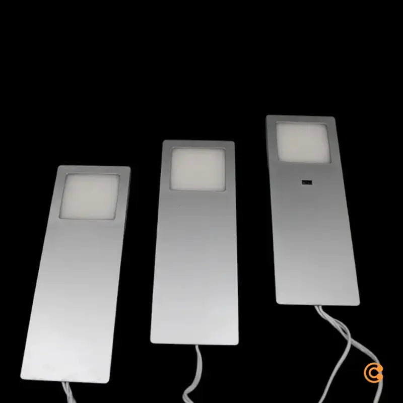 B-Ware Paul Neuhaus Led Möbelleuchte Unterbauleuchte Aluminium 19x7cm 3er Set - 7610578