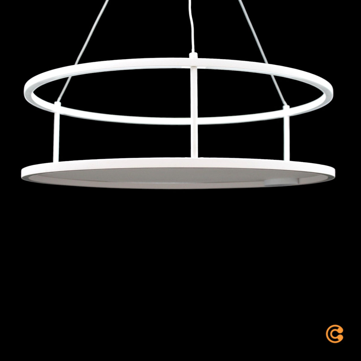 Paul Neuhaus Pendelleuchte Hängelampe LED CONTURA Ablagefläche Touchdimmer weiß - 4012248398395