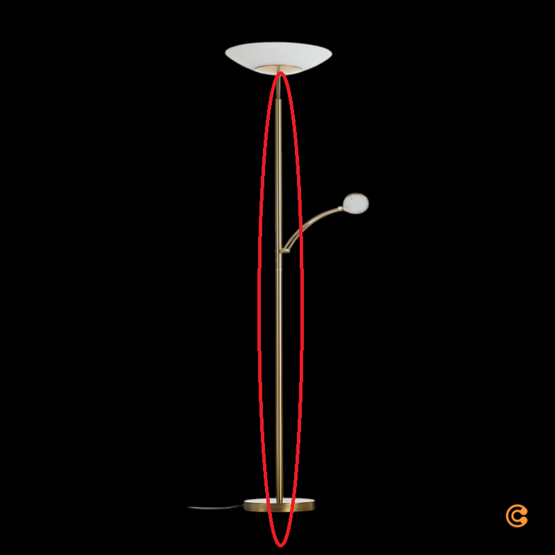 Paul Neuhaus Stehleuchte Bodenlampe LED Alfred messing matt dimmbar Leuchtmit522 - 4012248335352