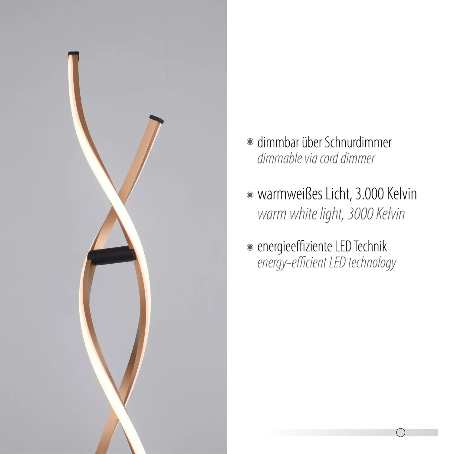 B-Ware Paul Neuhaus Led Stehleuchte Polina Stehlampe Standleuchte Gold Metall Dimmbar - 4012248371695
