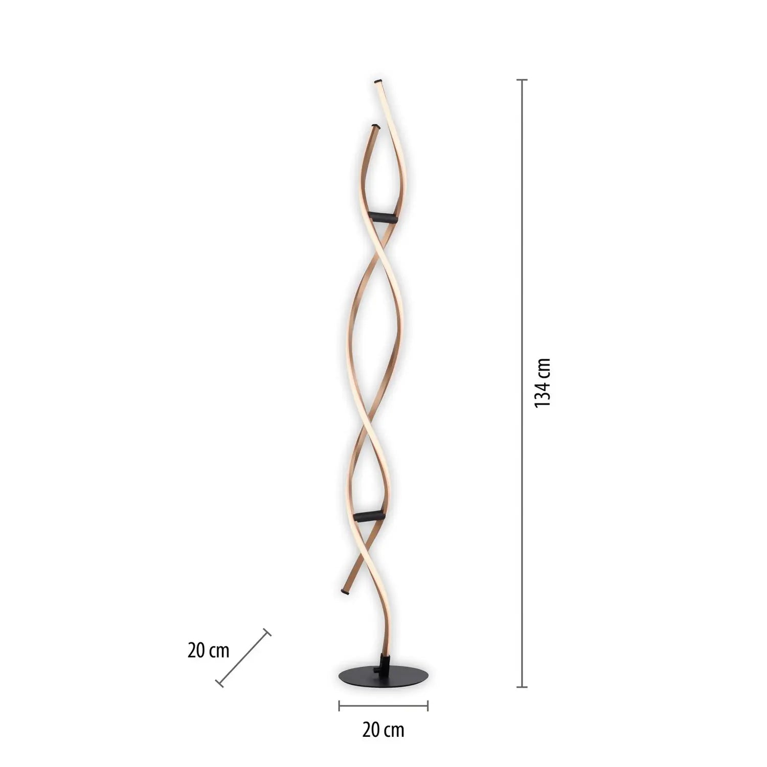 B-Ware Paul Neuhaus Led Stehleuchte Polina Stehlampe Standleuchte Gold Metall Dimmbar - 4012248371695