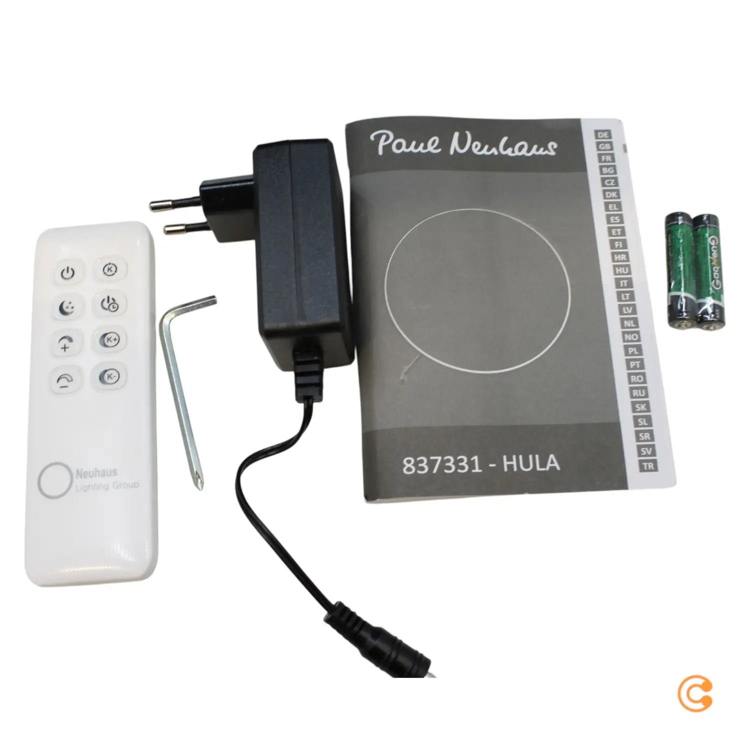 B-Ware Paul Neuhaus Stehleuchte Standlampe Led Hula Fernbedienung Schwarz Aluminium - 4012248373316
