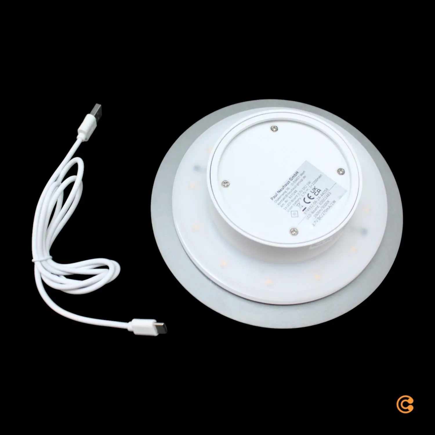 B-Ware Paul Neuhaus Led Wandleuchte Akku Puntua Wandleuchte Wandlampe Led ø 18 Cm Grau - 4012248372487